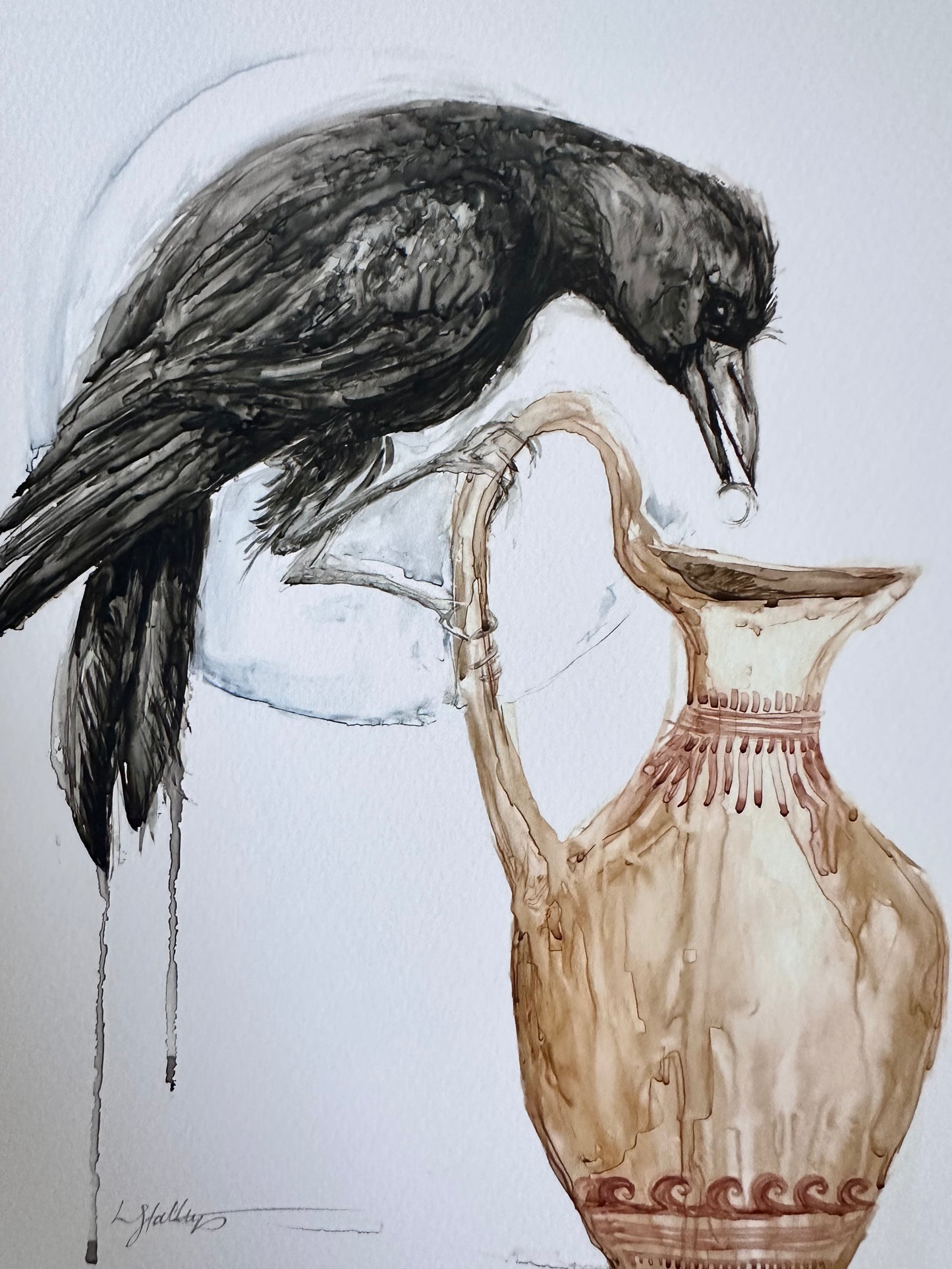 PRINT SALE! “The Crow and Pitcher” archival Giclee print