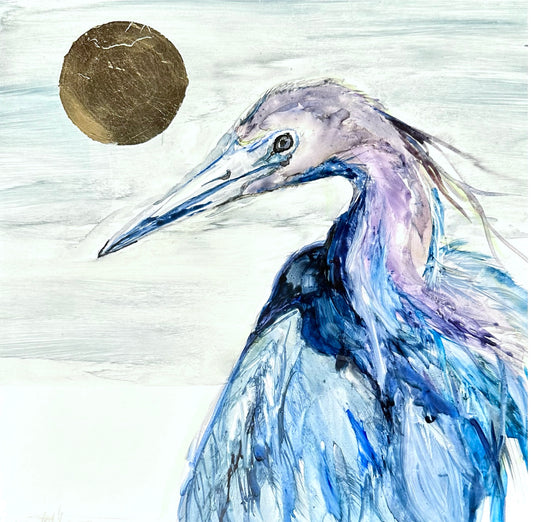 “Suncatcher - Little Blue Heron”