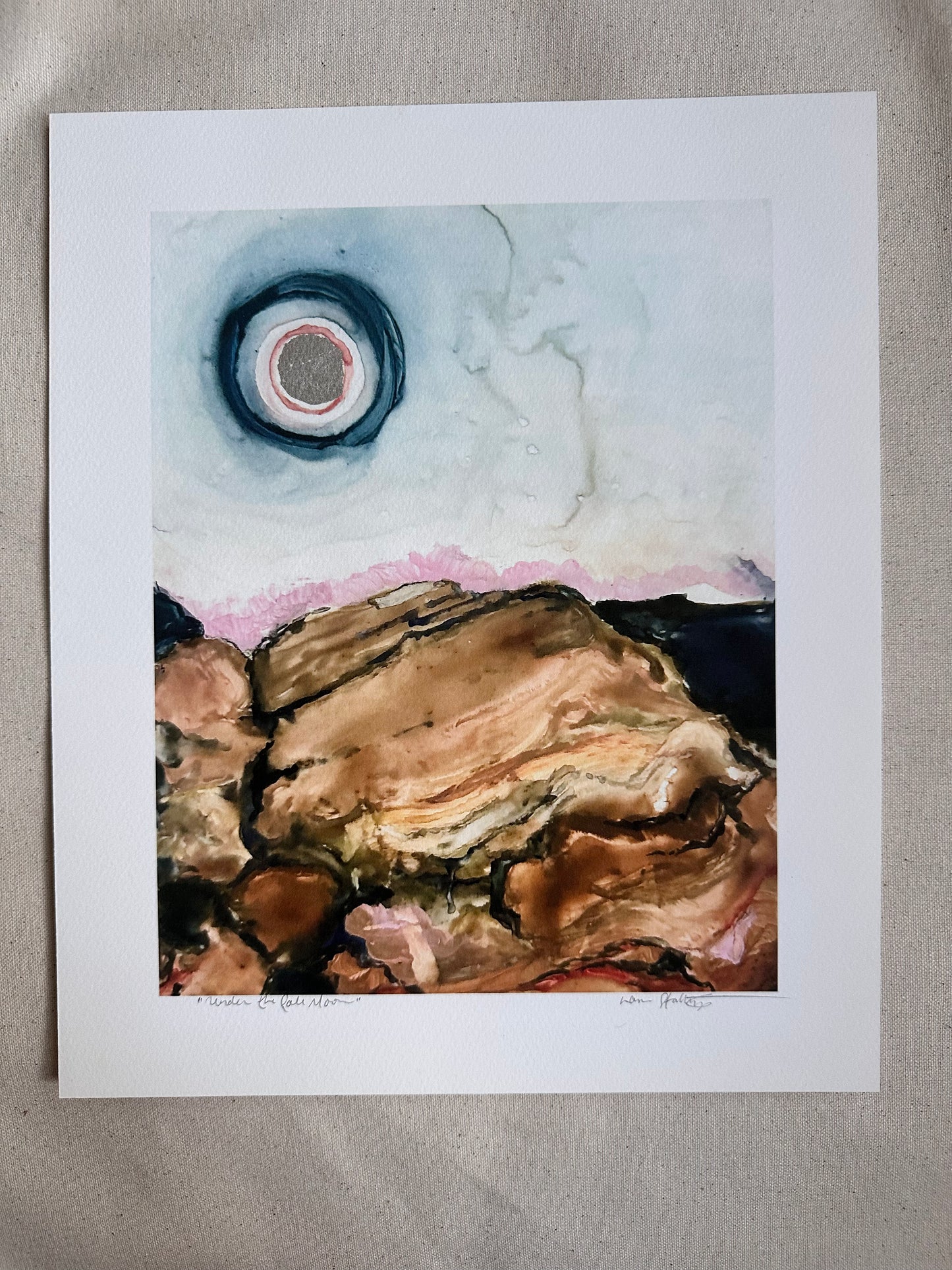PRINT SALE! “Under the Pale Moon - Silver”  archival Giclee print