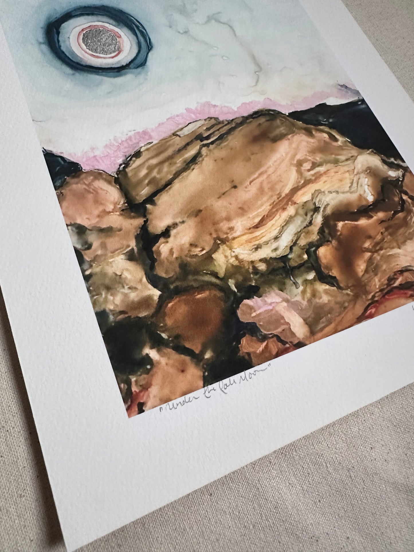 PRINT SALE! “Under the Pale Moon - Silver”  archival Giclee print