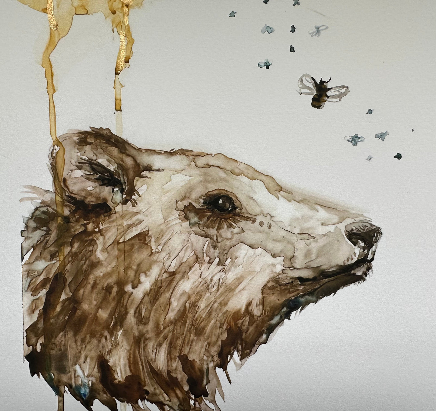 Archival Giclee print - “The Bear and the Bee”