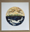 Archival Giclee Print - “Hares & Bloodroot - Vernal Equinox”