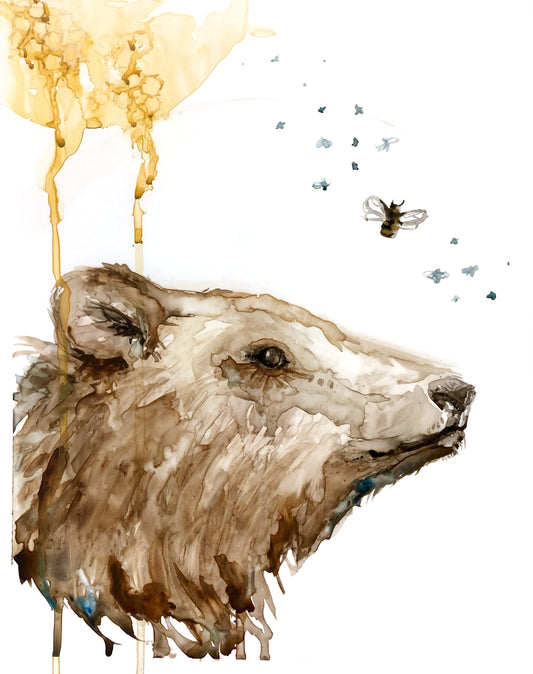 Archival Giclee print - “The Bear and the Bee”