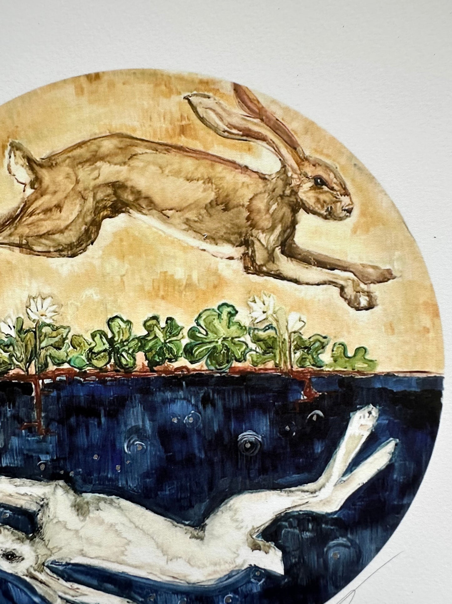 Archival Giclee Print - “Hares & Bloodroot - Vernal Equinox”